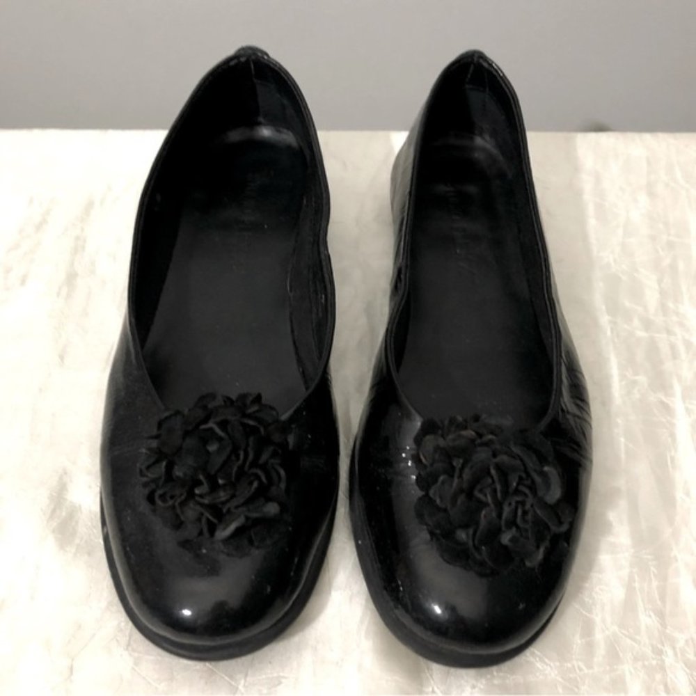 Sz 6 studio flexx patent leather ballerina flats